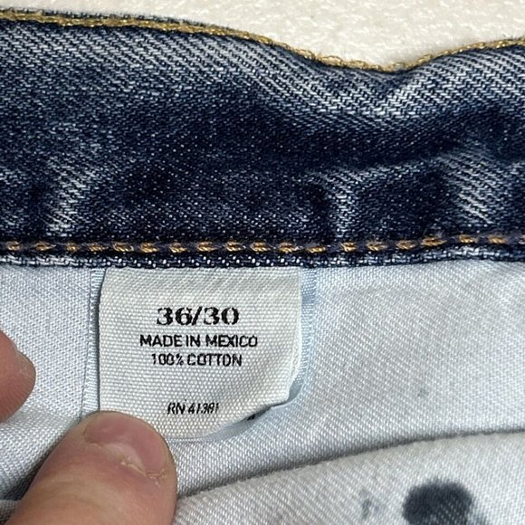 Ralph Lauren Polo Jeans 15941 Mens 36x30 Blue Denim Straight Leg Medium Wash - Picture 9 of 16